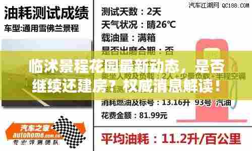 临沭景程花园最新动态,是否继续还建房?权威消息解读!