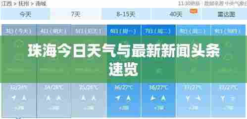 珠海今日天气与最新新闻头条速览