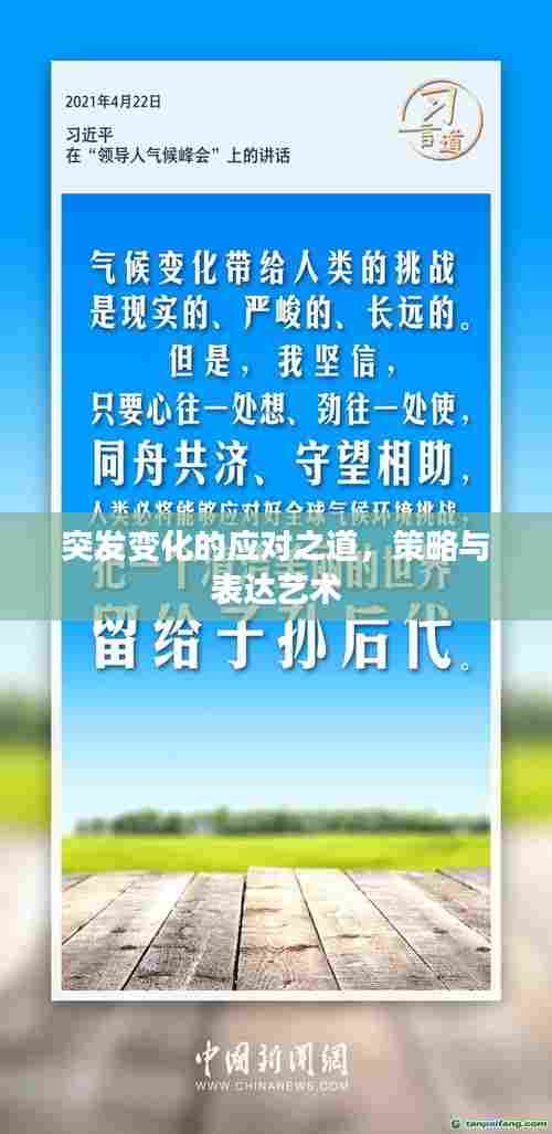 突发变化的应对之道，策略与表达艺术