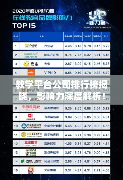 教学平台公司排行榜揭晓，影响力深度解析！