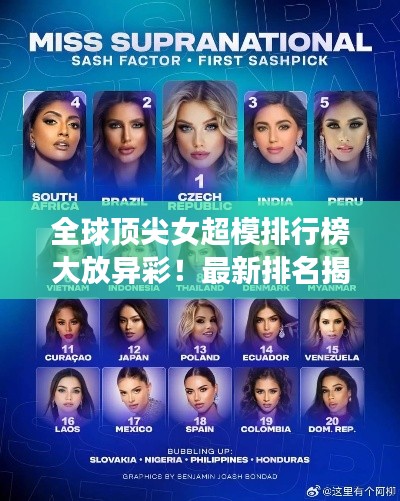 全球顶尖女超模排行榜大放异彩！最新排名揭晓！