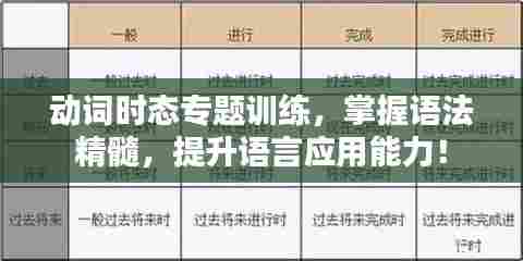 动词时态专题训练，掌握语法精髓，提升语言应用能力！